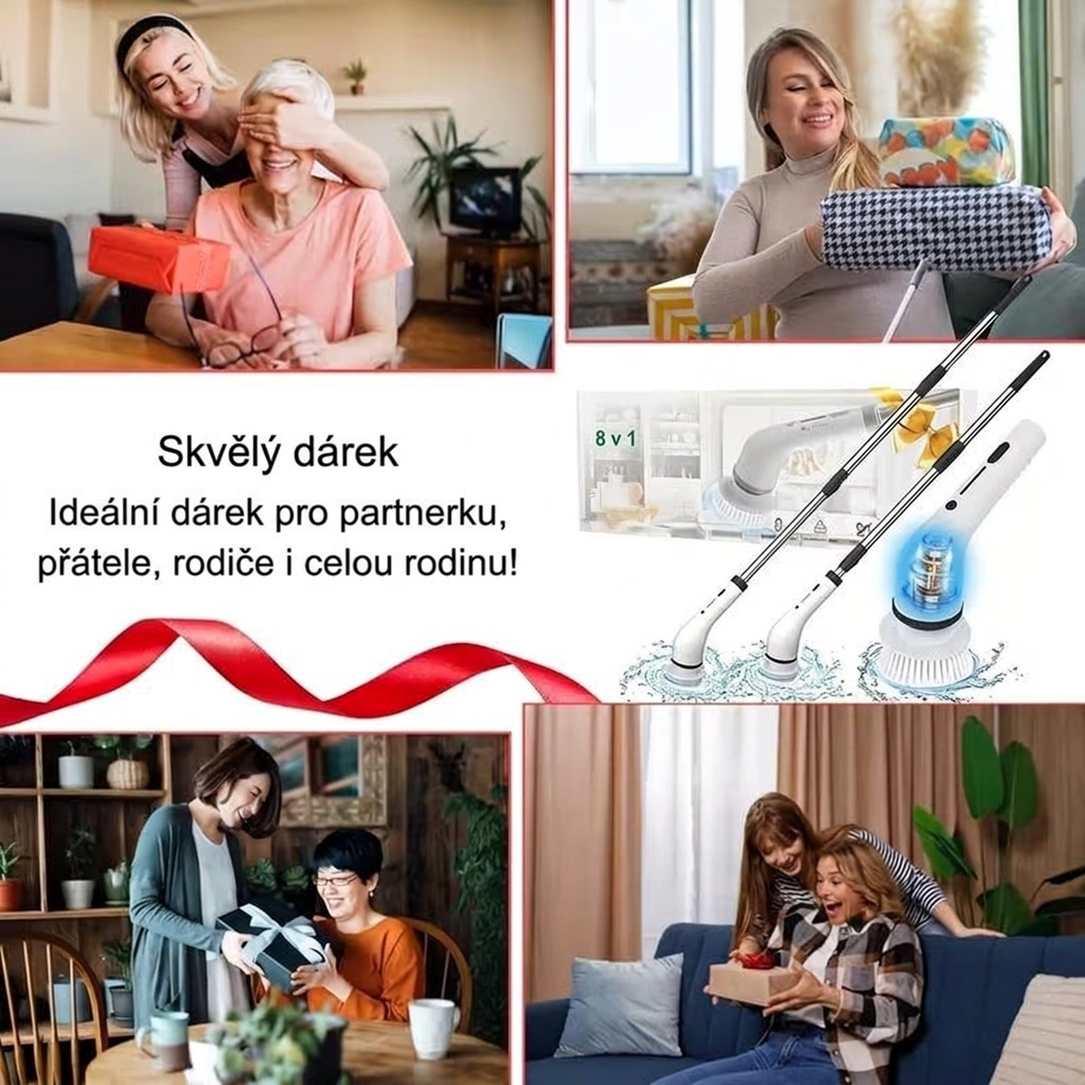Purelia™ Elektrický rotační kartáč 8 v 1