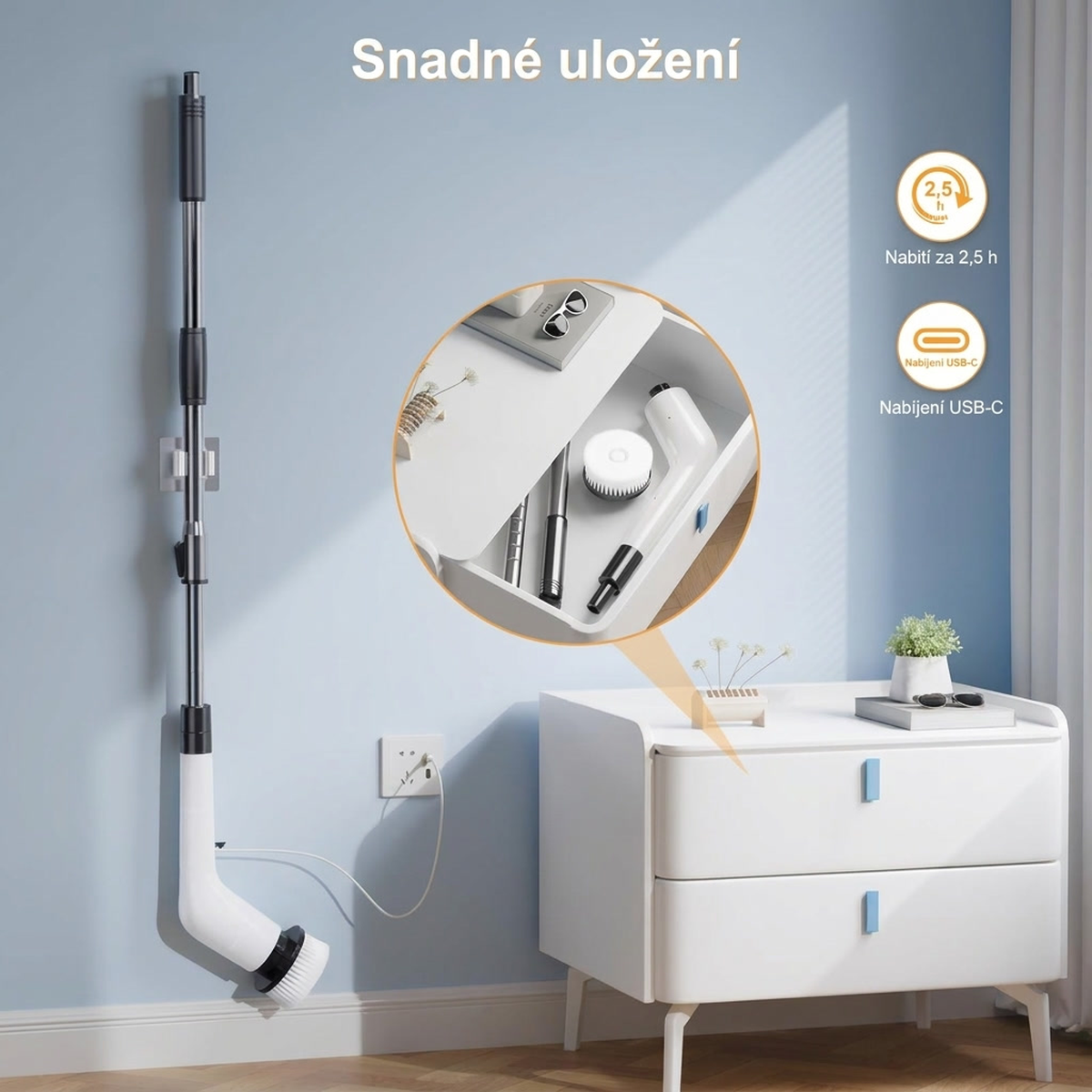Purelia™ Elektrický rotační kartáč 8 v 1